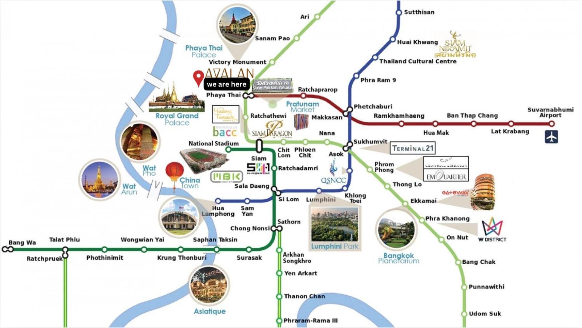 Avalan Phayathai Airport Link Банкок Екстериор снимка
